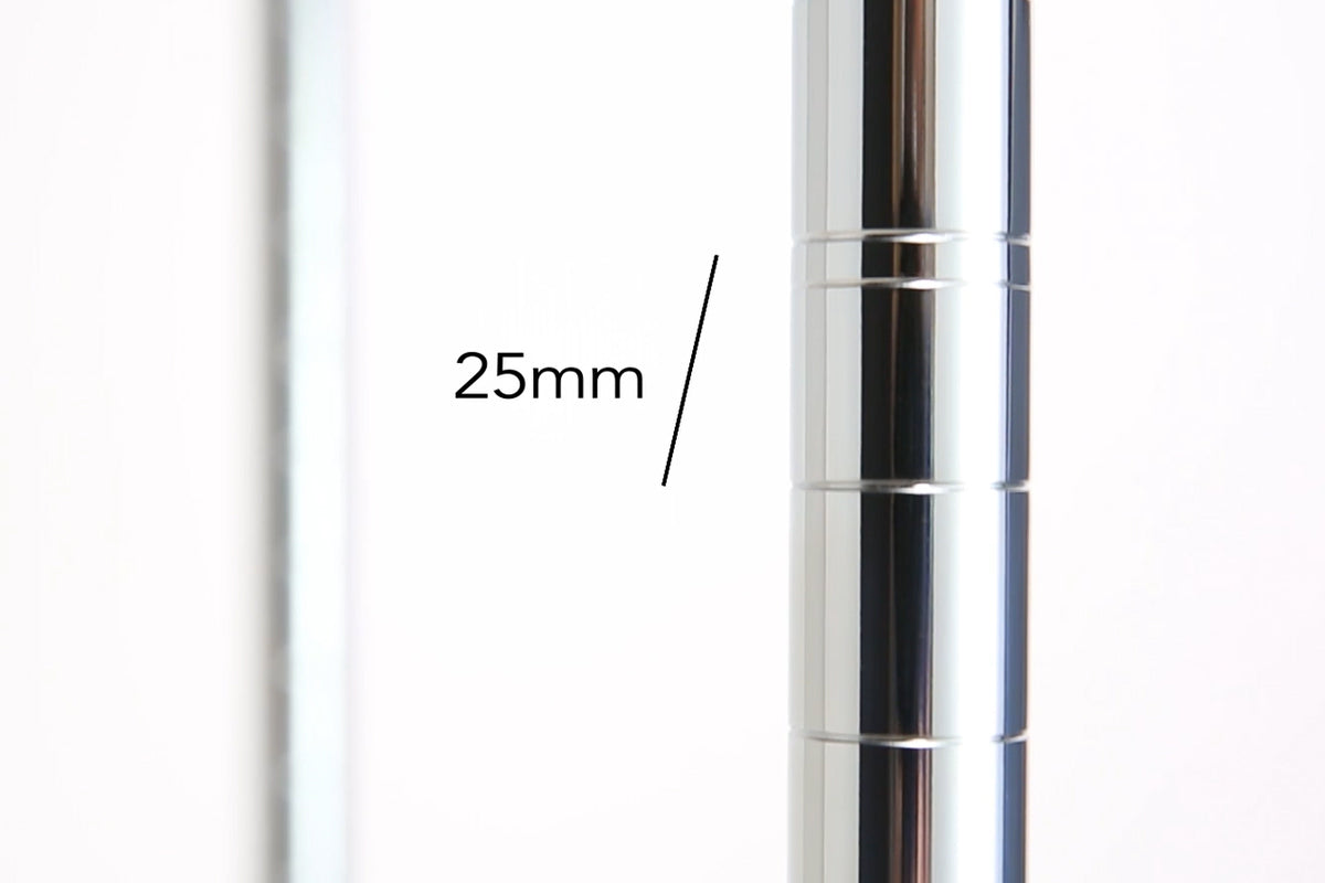 Shelves can be set at different heights..