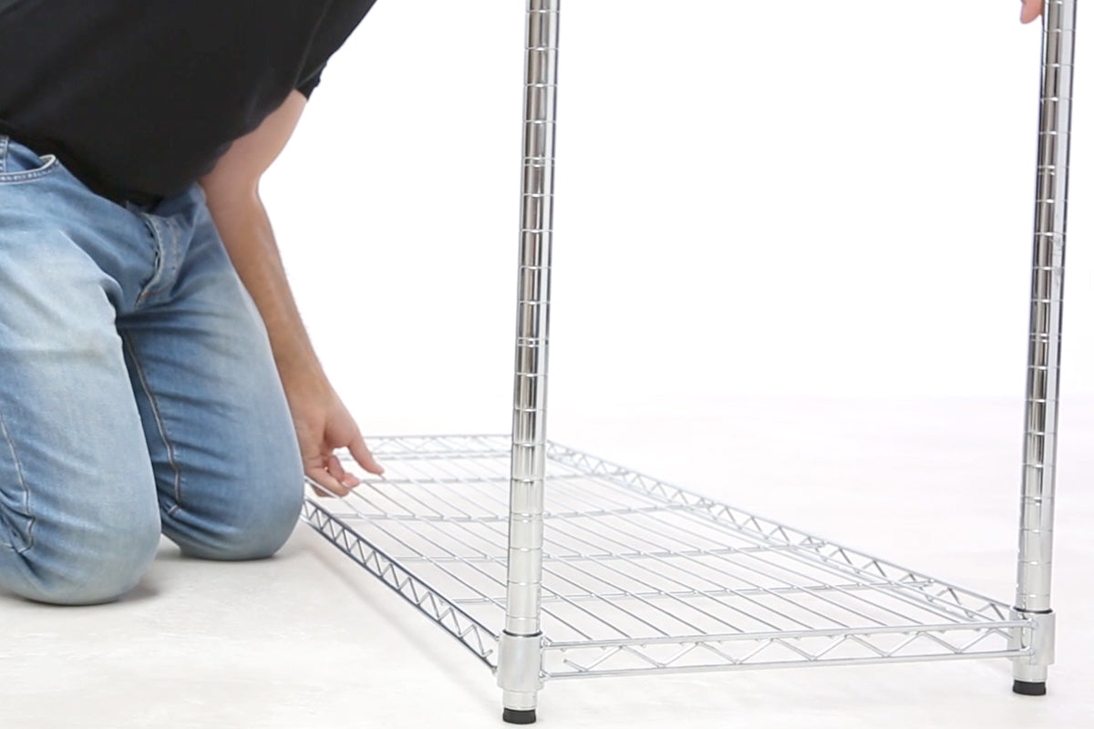 3. Flip the Shelving onto it's feet