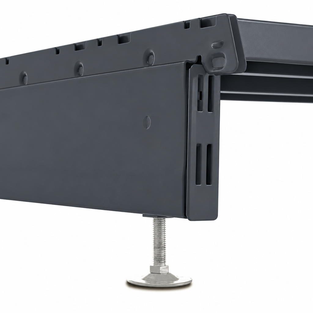 Dark Grey adjustable foot detail