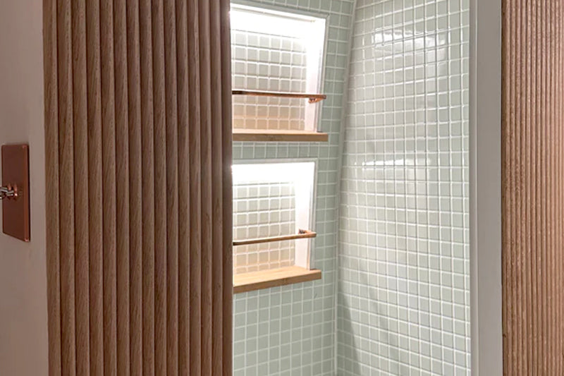 Tile Panels can be used on outer edge
