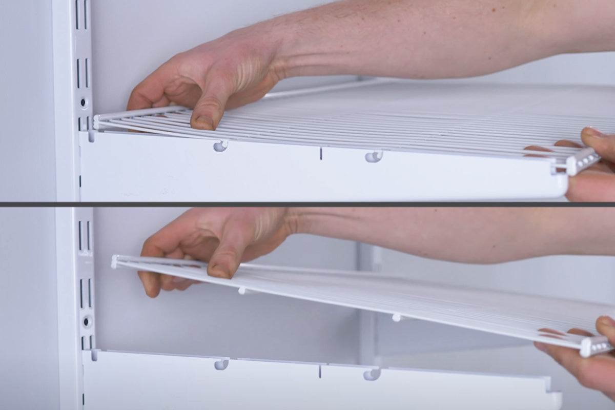 5. Lift back of Shelf to remove