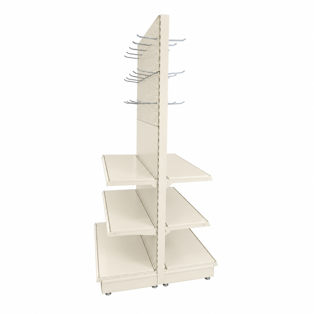 Jura White RAL 9001 trade exhibition gondola side view