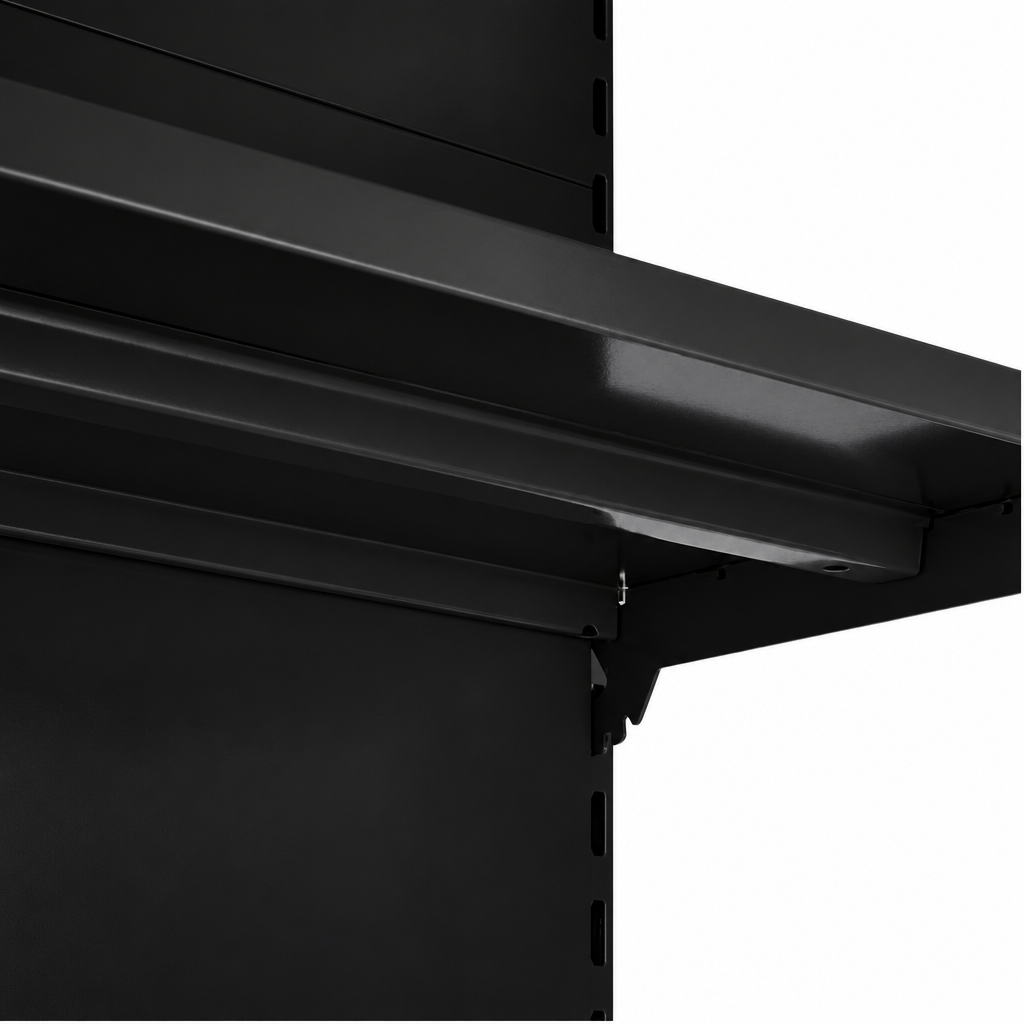 Black shelf underside