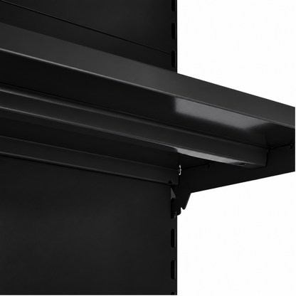 Black shelf underside