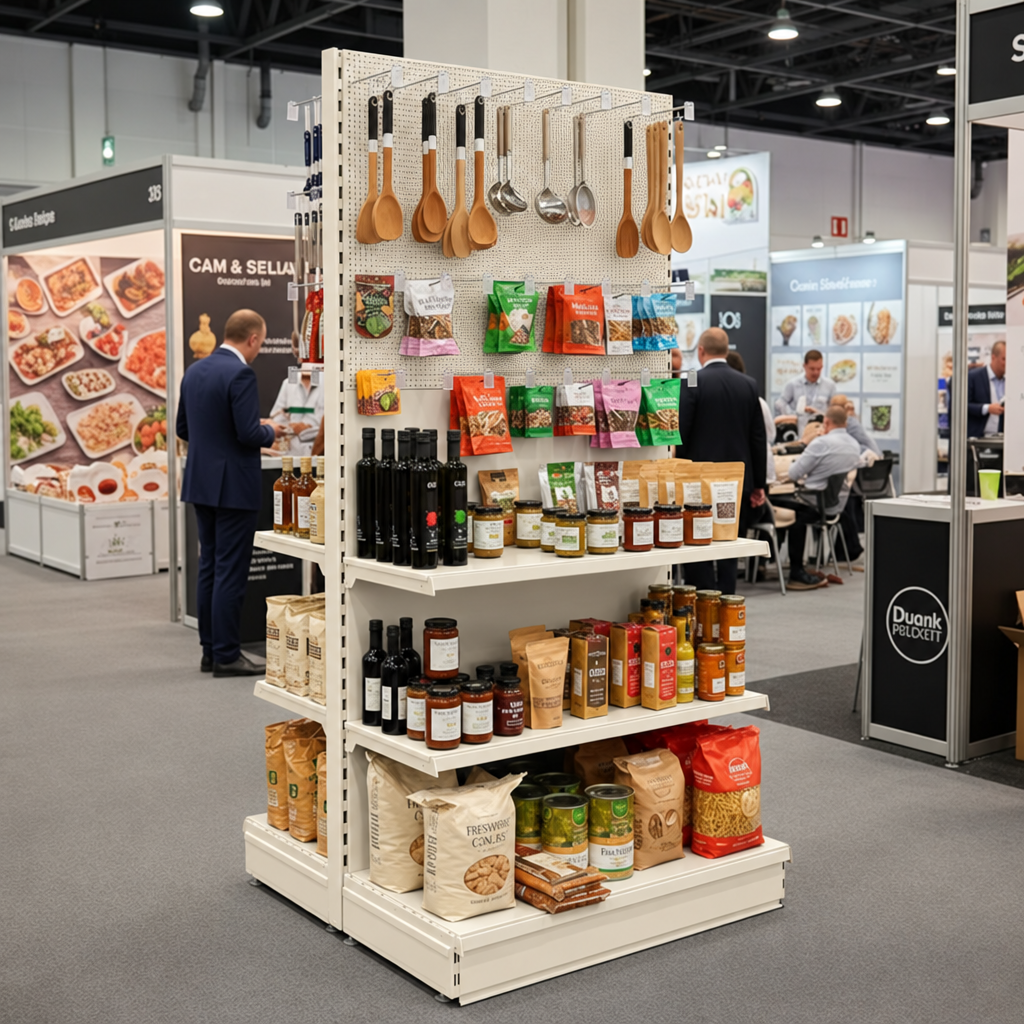 Jura White RAL 9001 gondola food exhibition display