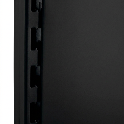 Black Retail Wall Shelving - 5 x H2100mm Bays With 470mm Base Shelf