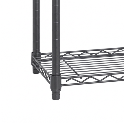 Carbon grey bottom wire shelf detail
