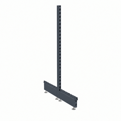 Dark Grey RAL 7015 upright and base legs with metallic feet