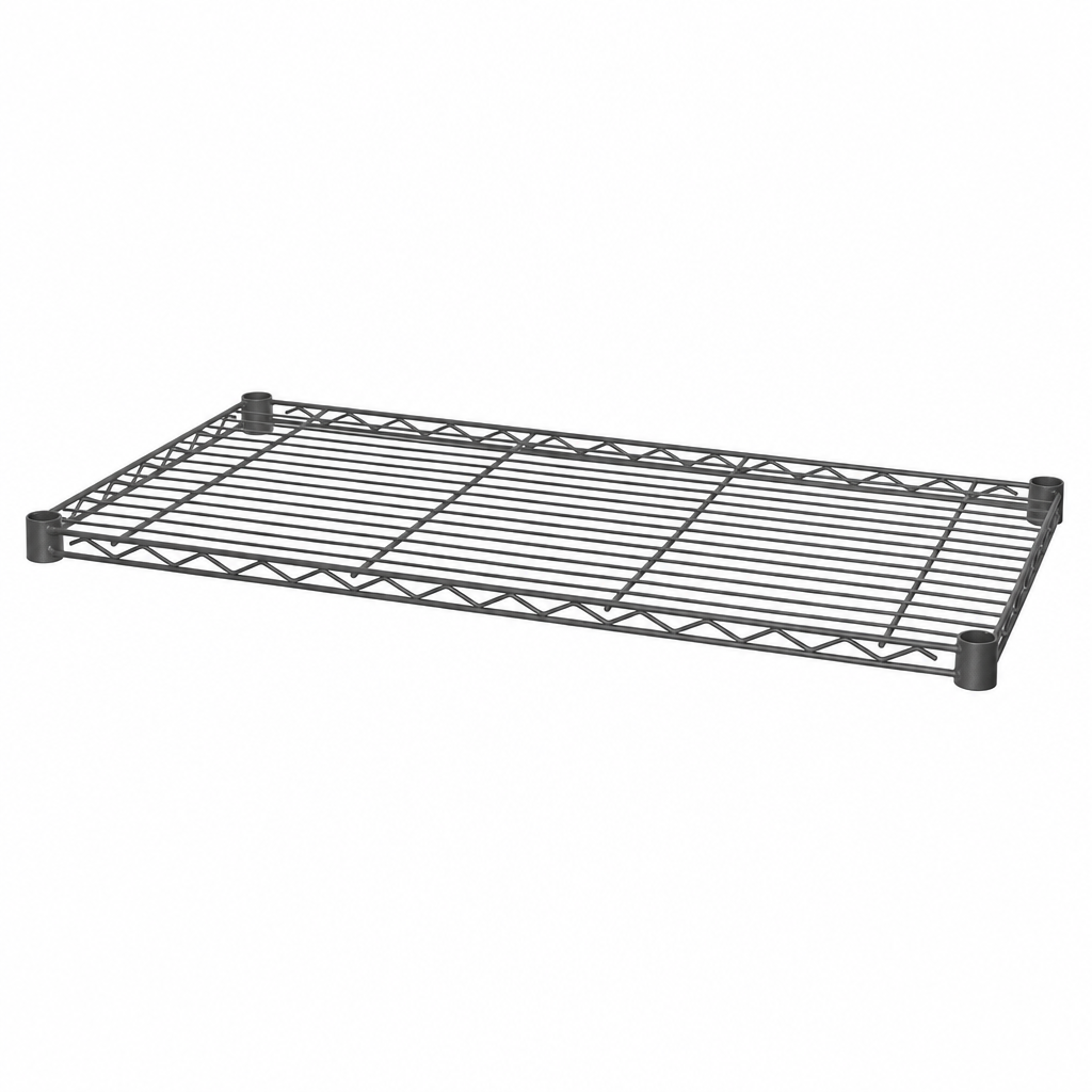 Carbon grey wire shelving detail