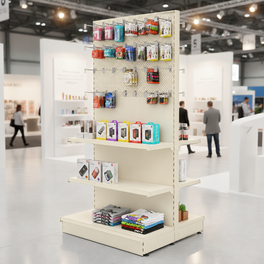 Jura White RAL 9001 gondola technology exhibition display