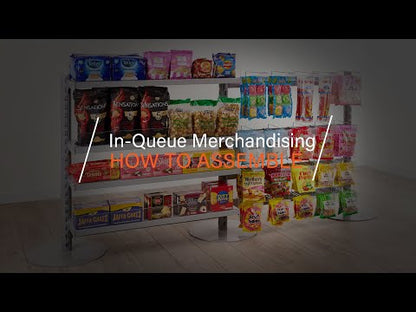 Single Sided In-Queue Merchandising Bin Bays -W1250mm each bay