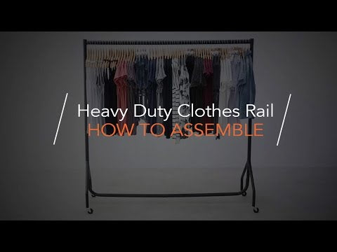 Video showing how to assemble the Heavy Duty Clothes Rail from Shopfitting Warehouse, step by step.