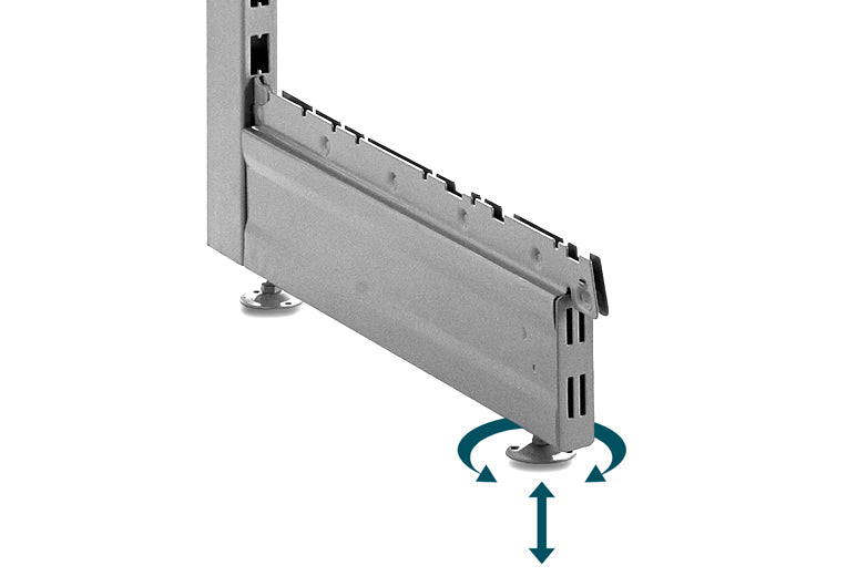 4. Check that the unit is even and level