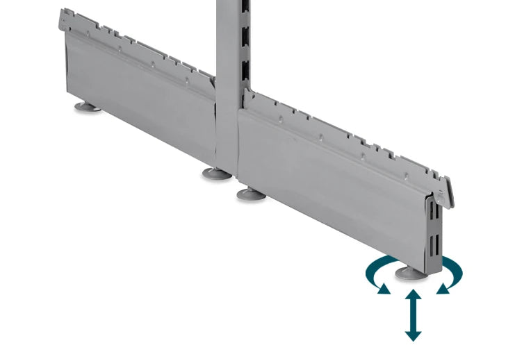 5. Check that the unit is even and level