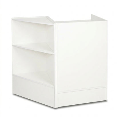 White Shop Corner Counter and Till Unit Bundle - Silhouette Range