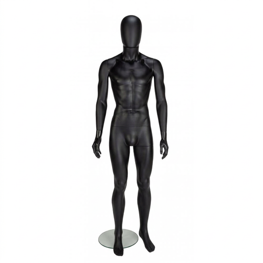 Trance 01 male matt-black front cut-out