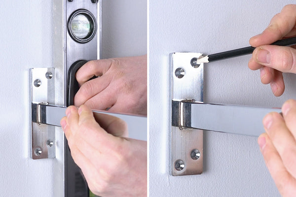2. Line up the first Support Arm